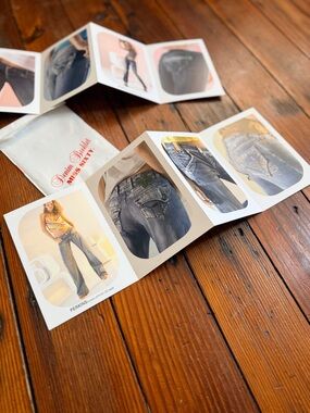 Vintage 2000s y2k miss sixty denim fashion booklet 3.75x5.5”